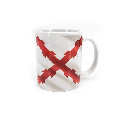 [600146] TAZA CERAMICA BORGOÑA BLANCA