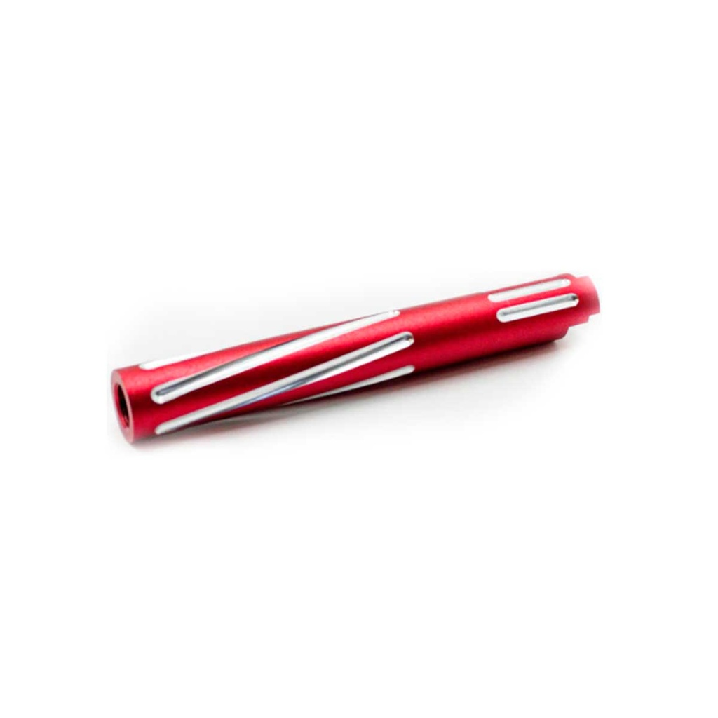 CAÑON EXTERNO TORNADO DUAL HI-CAPA 5.1 UNISOFT ROJO/PLATA