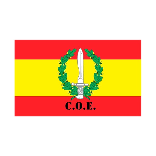 [DB-5266] BANDERA COE RASO 90X150 ESPAÑA