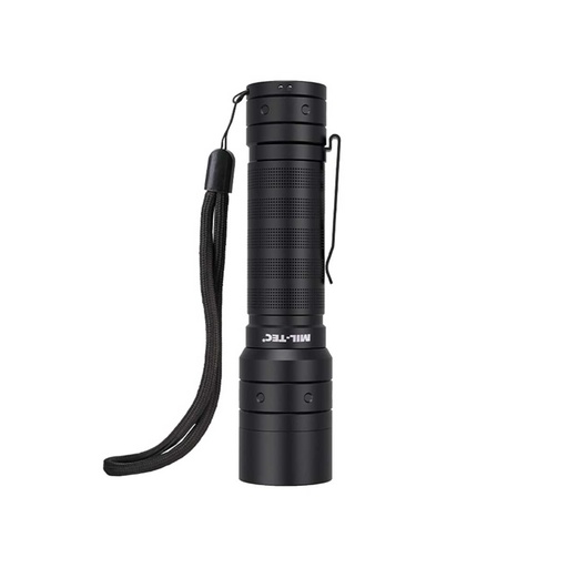 [15153500] LINTERNA MILTEC MISSION 1000 RECARGABLE C/FUNDA NEGRA