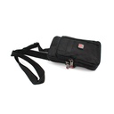 BOLSITO X CORDURA TRIPLE CREMALLERA C/MOSQUETON NEGRO