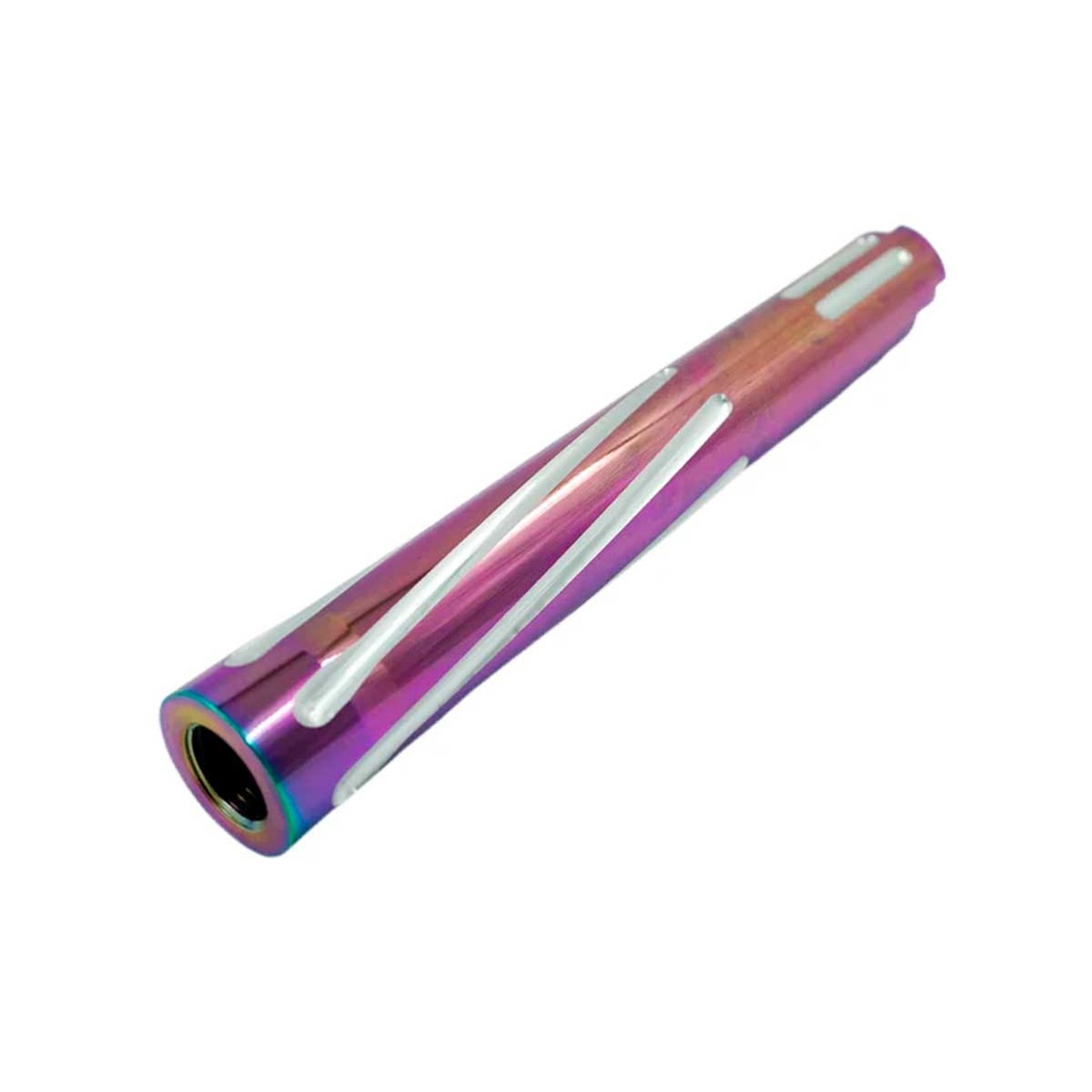 CAÑON EXTERNO TORNADO DUAL HI-CAPA 5.1 UNISOFT RAINBOW/PLATA