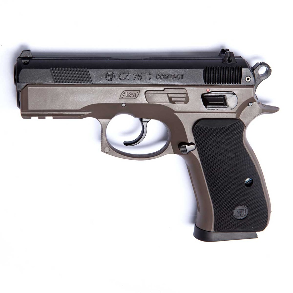 PISTOLA ASG CZ 75D COMPACT MUELLE NEGRO-TAN