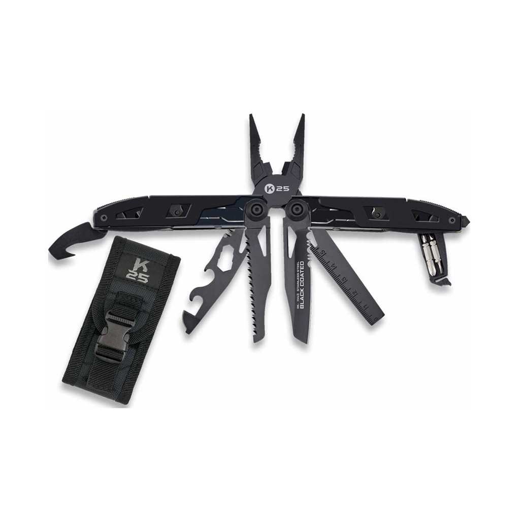 ALICATE K25 MULTIUSOS 17 USOS NEGRO