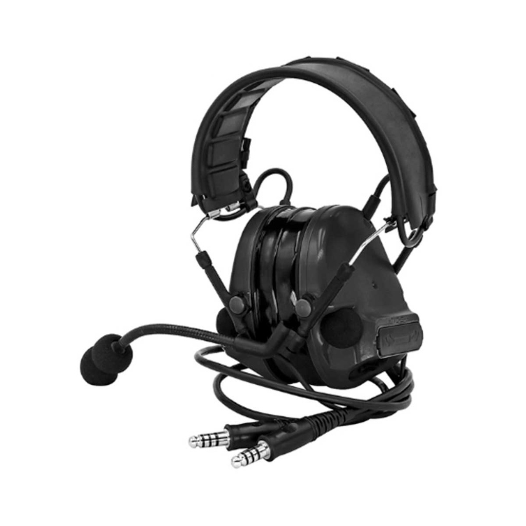 AURICULARES TAC-SKY COMTAC III DUAL PTT SILICONA NEGRO