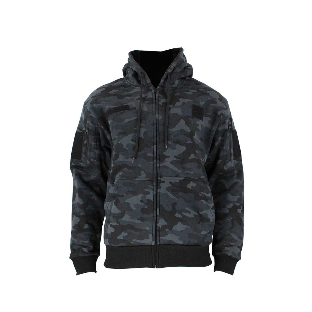 SUDADERA IMMORTAL TACTICA CON CREMALLERA MULTICAM BLACK