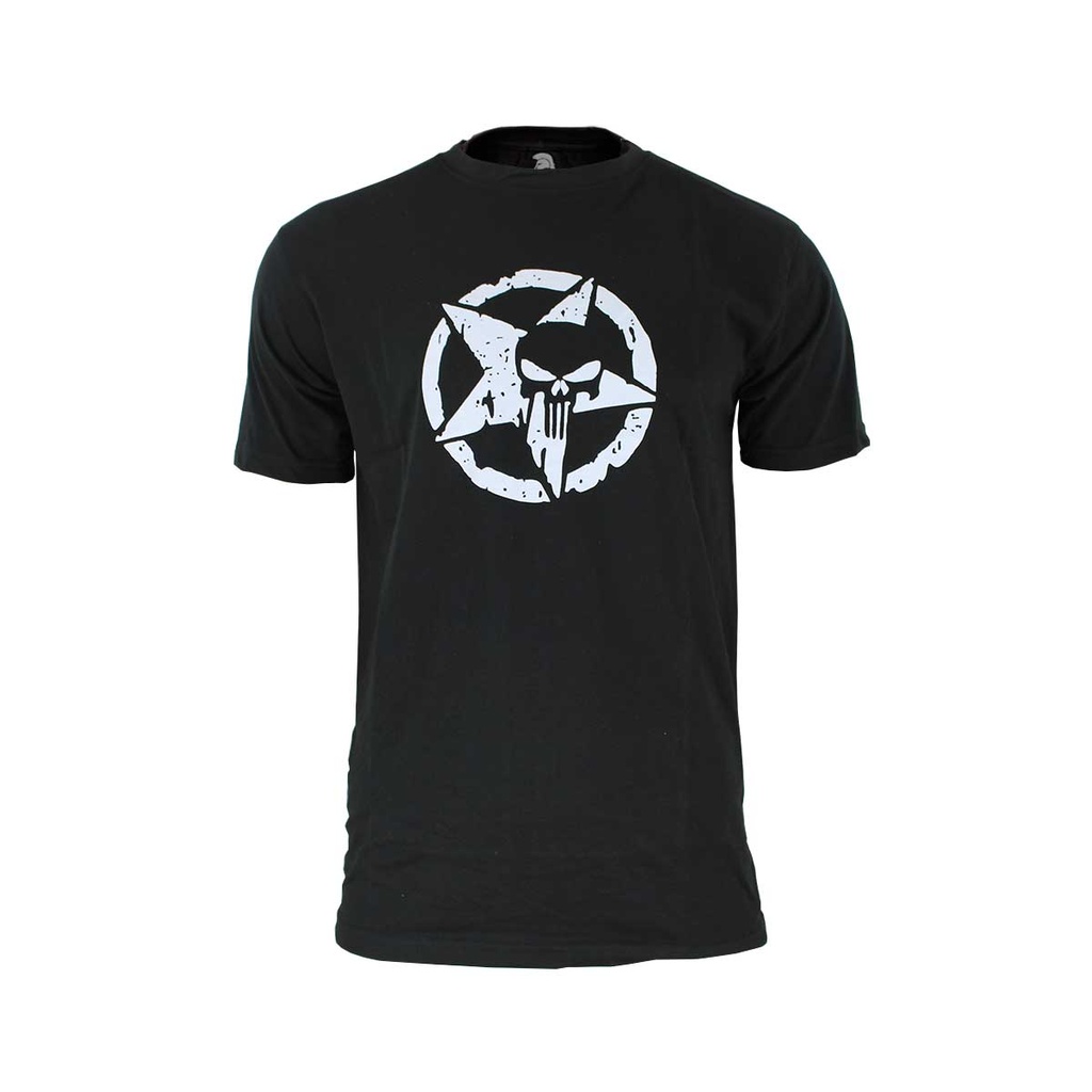 CAMISETA IMMORTAL ESTRELLA PUNISHER NEGRA
