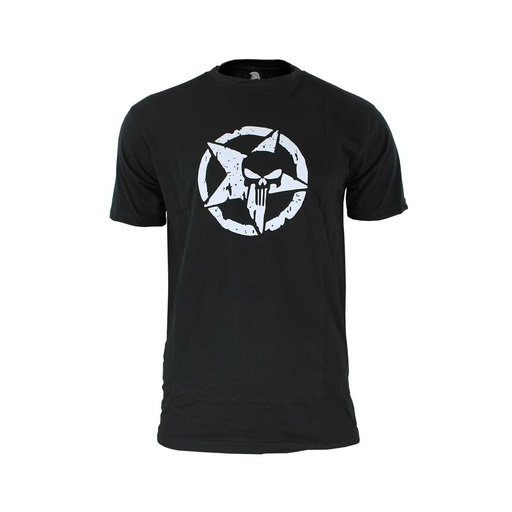 [IW1045-BK-2XL] CAMISETA IMMORTAL ESTRELLA PUNISHER NEGRA (2XL)