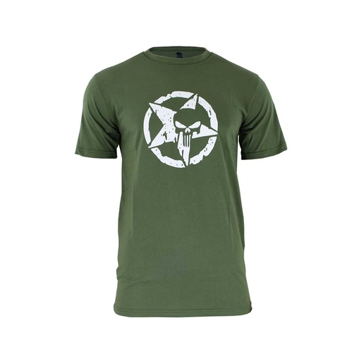 [IW1046-OD-S] CAMISETA IMMORTAL ESTRELLA PUNISHER VERDE (S)