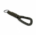 MOSQUETON C/PARACORD IMMORTAL PVC TACTICO VERDE