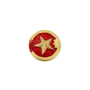 EMBLEMA RUSO ESTRELLA REDONDO ROJO