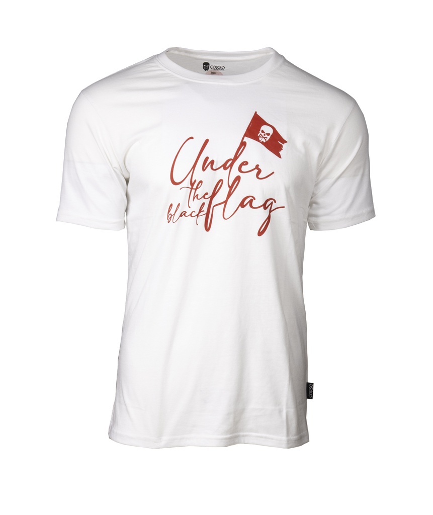 CAMISETA CORSO UNDER THE BLACK FLAG BLANCA