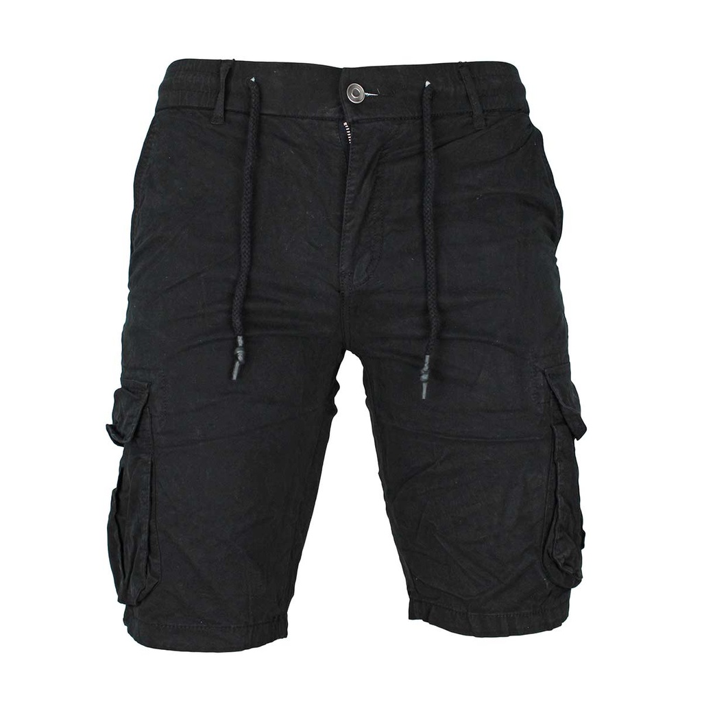 PANTALON LEOX CARGO CORTO NEGRO