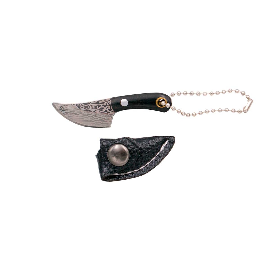 LLAVERO CUCHILLO SKINNER C/FUNDA PLATA
