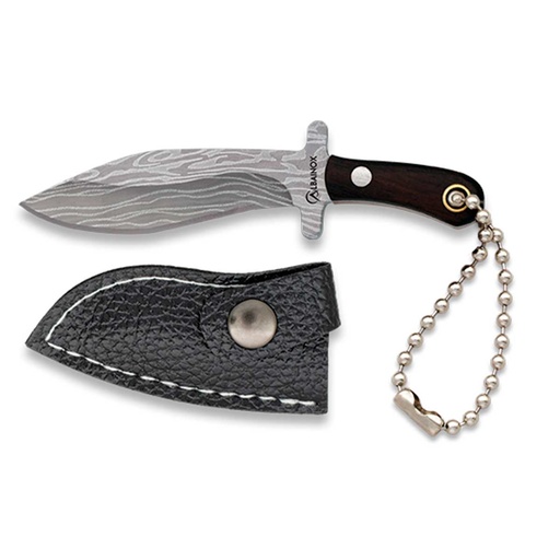 [32712] LLAVERO CUCHILLO BOWIE C/FUNDA PLATA
