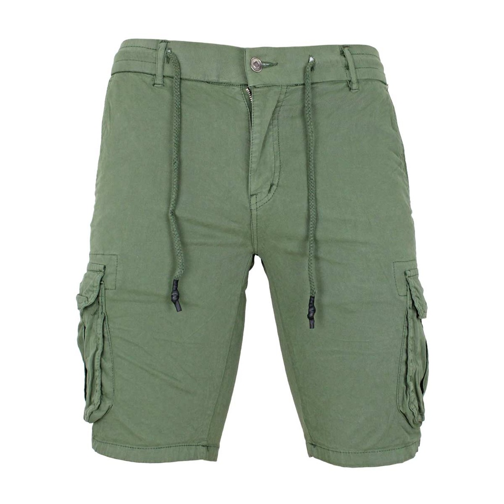 PANTALON LEOX CARGO CORTO VERDE