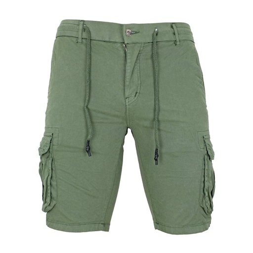 [7126-OD-30] PANTALON LEOX CARGO CORTO VERDE (30)