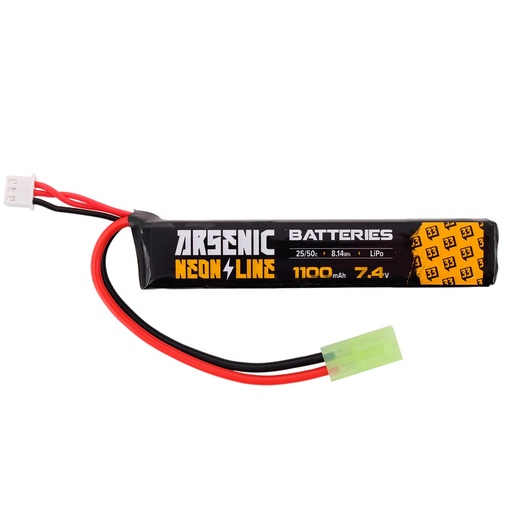 [ARS-1004] BATERIA ARSENIC PRO LIPO 7.4V 1100MAH 25C/50C 1STICK NEGRA