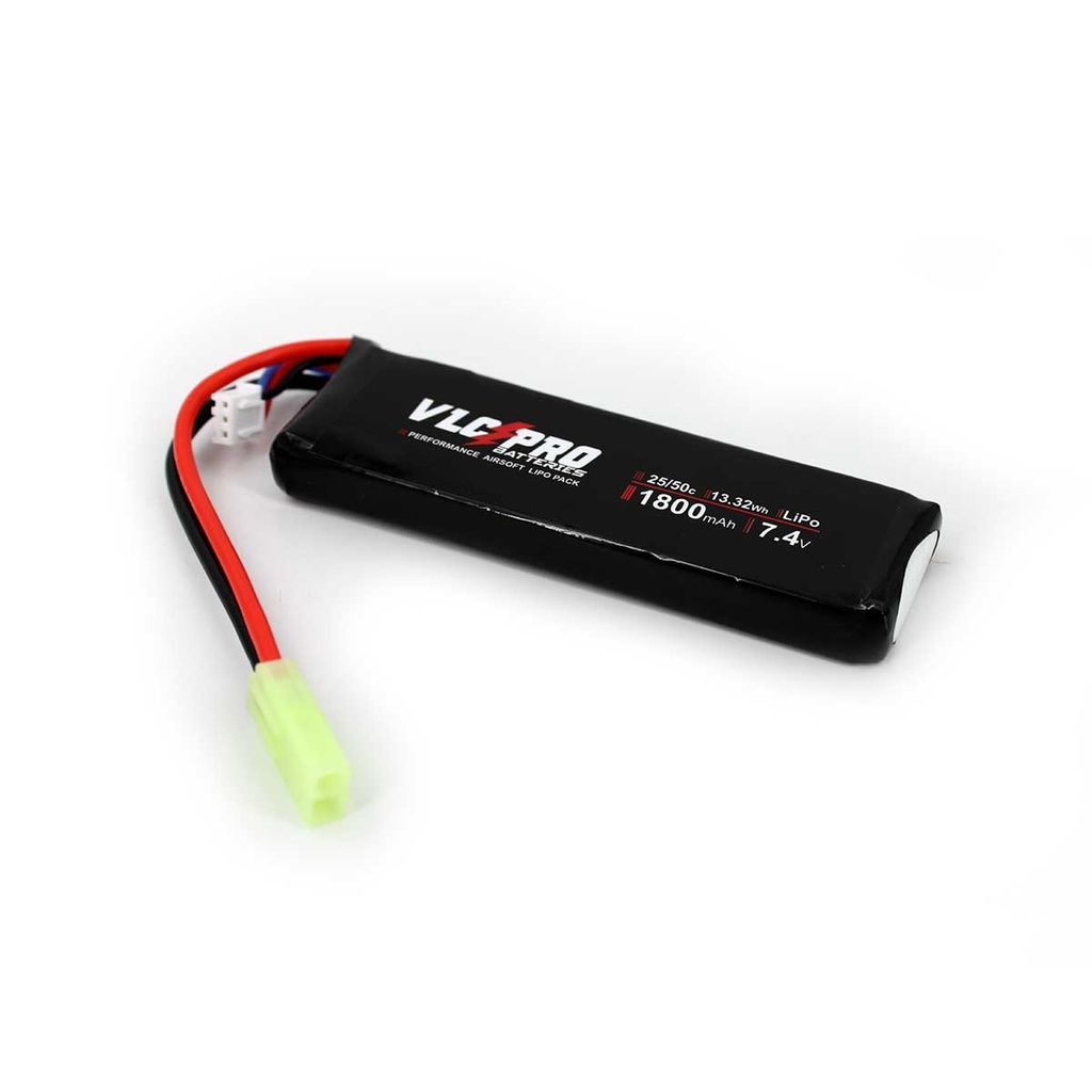 BATERIA VLC PRO LIPO 7.4V 1800MAH 25C/50C 1STICK MINI NEGRA