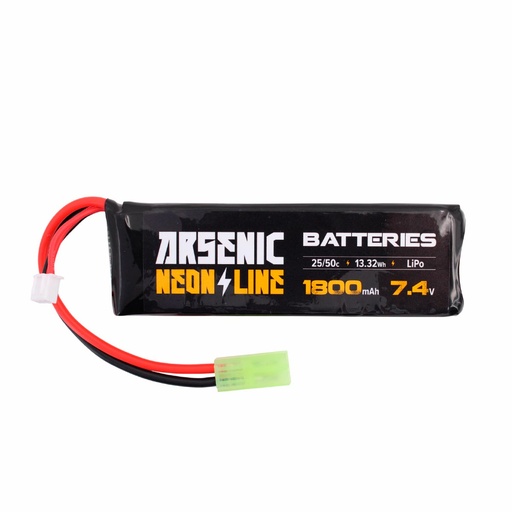 [ARS-1026] BATERIA ARSENIC PRO LIPO 7.4V 1800MAH 25C/50C 1STICK MINI NEGRA