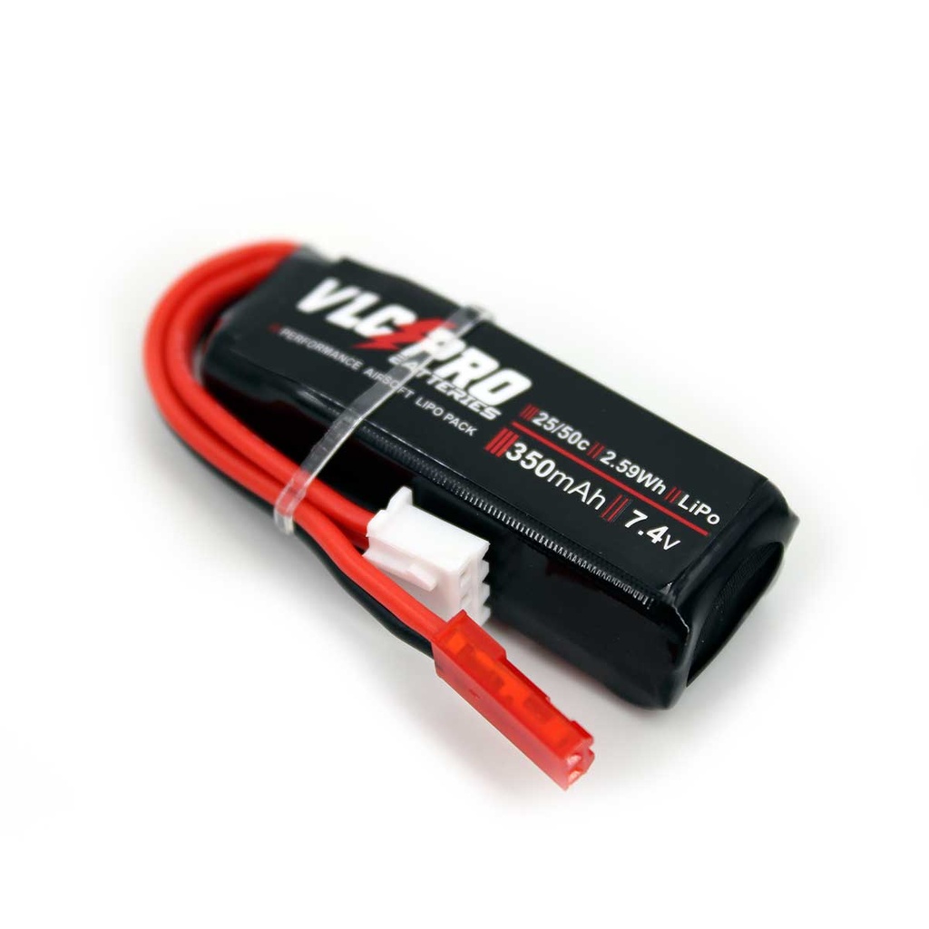 BATERIA VLC PRO LIPO 7.4V 350MAH 25C/50C 1STICK HPA NEGRA