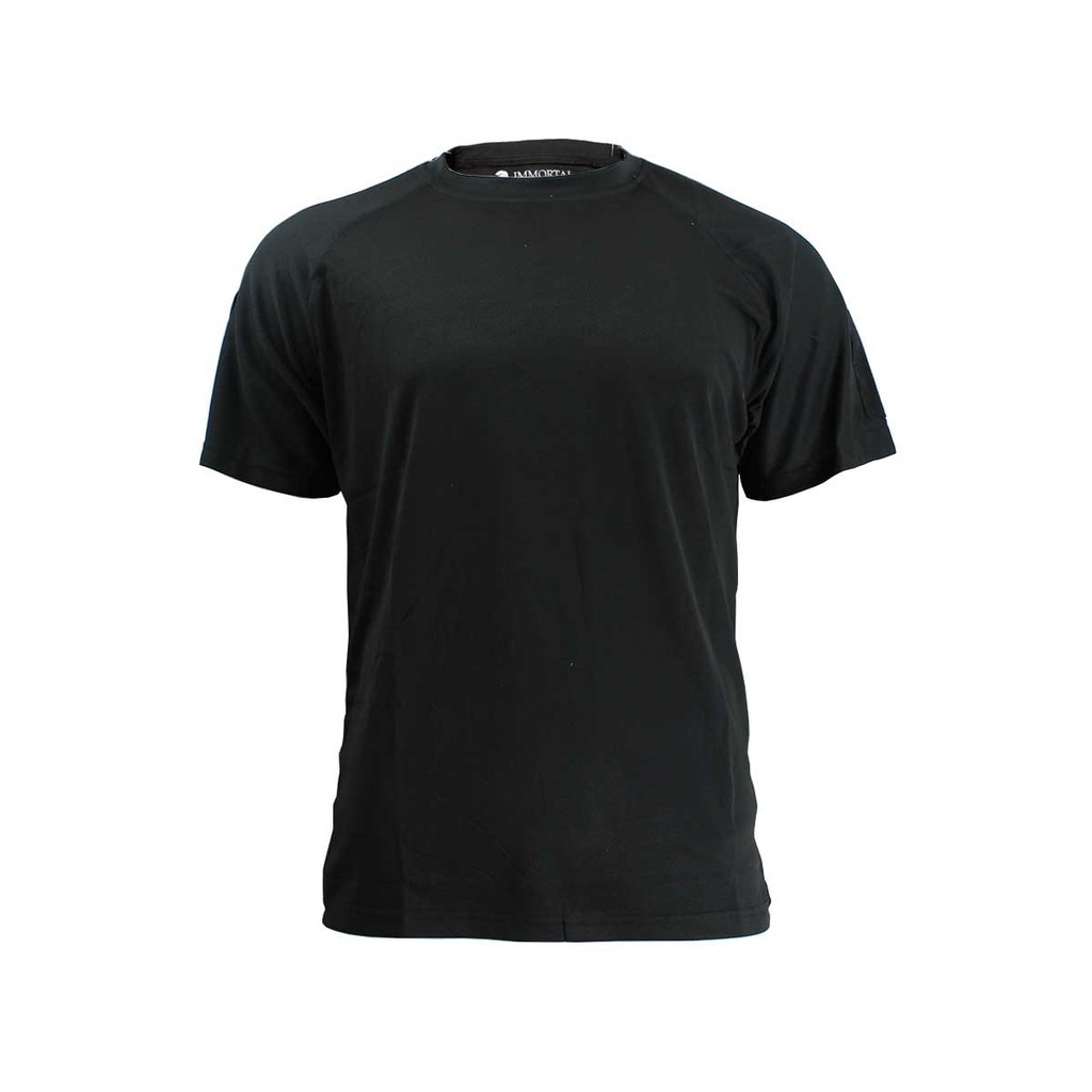 CAMISETA IMMORTAL QUICK DRY TACTICA M/CORTA NEGRA