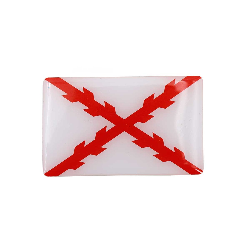 PEGATINA BORGOÑA ABULTADA GRD. 1PCS RECTANGULAR