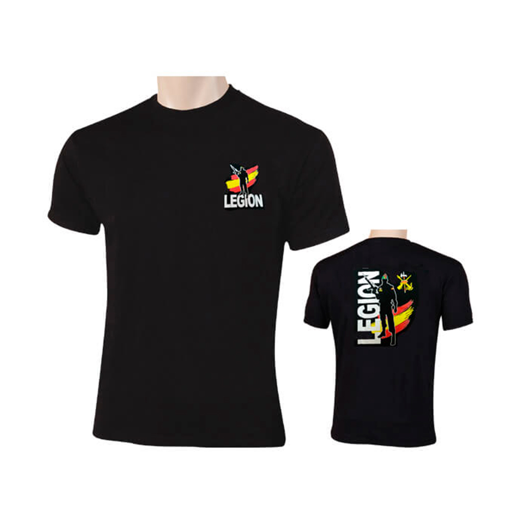 CAMISETA LEGION ESPAÑA SILUETA NEGRA