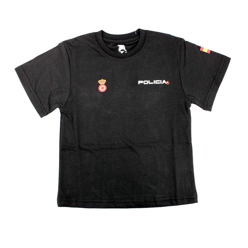 [IW100501-BK-3/4] CAMISETA IMMORTAL POLICIA NACIONAL NIÑO NEGRA (3-4/XS)