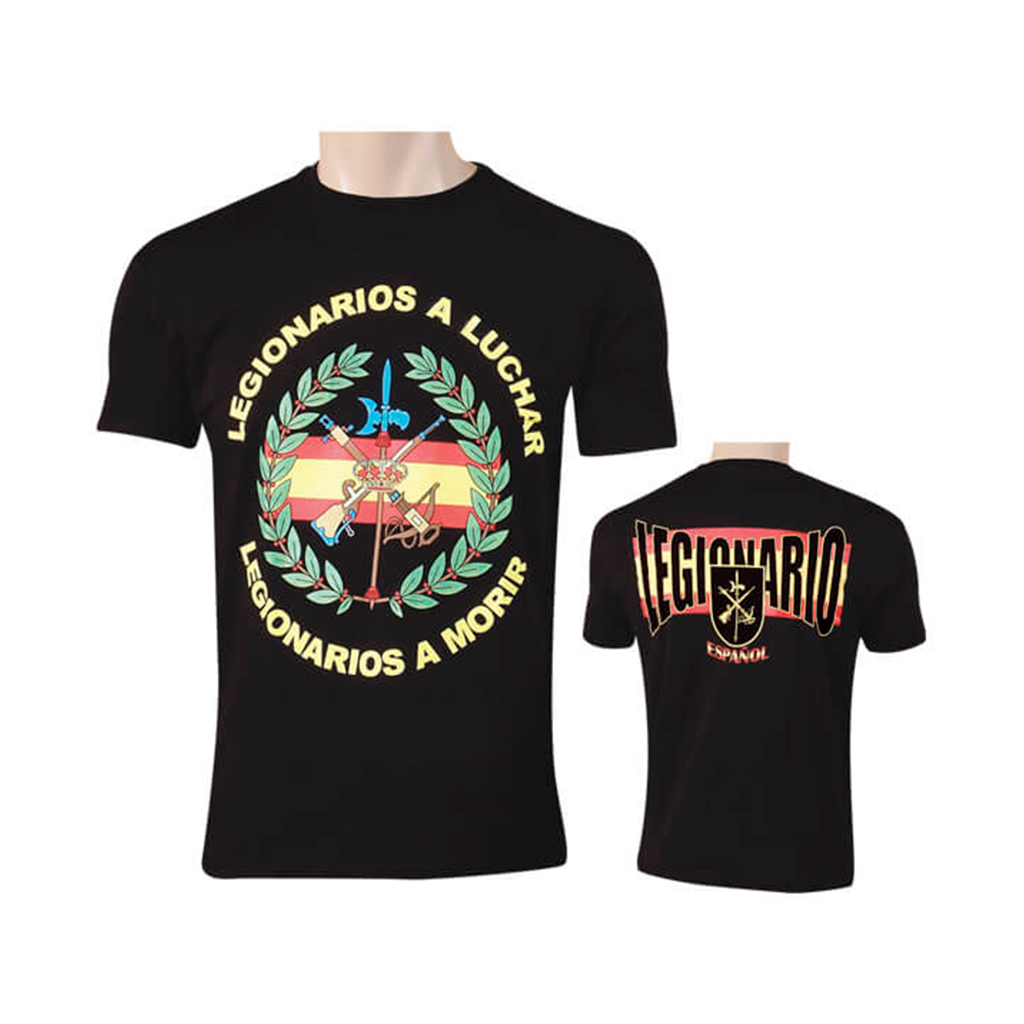 CAMISETA LEGIONARIOS A LUCHAR NEGRA