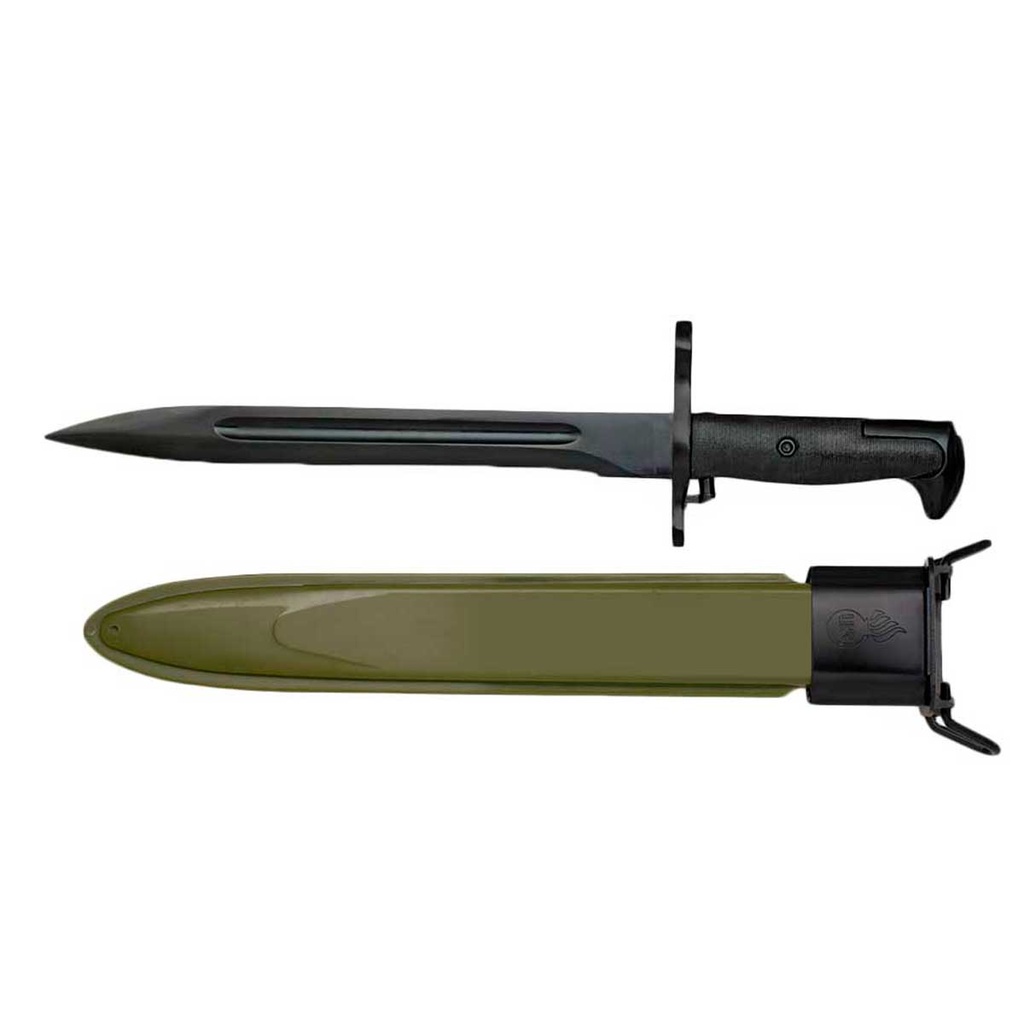 CUCHILLO ALBAINOX BAYONETA 25 CM NEGRA