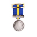 MEDALLA UCRANIA  AZUL AMARILLA