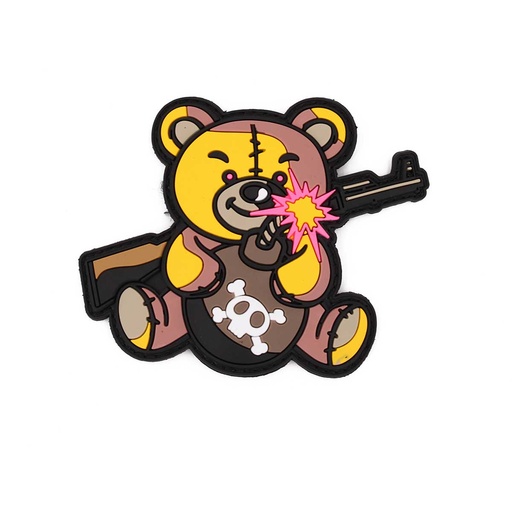 [IW-08246-CO] PARCHE IMMORTAL PVC 3D TEDDY MARRON