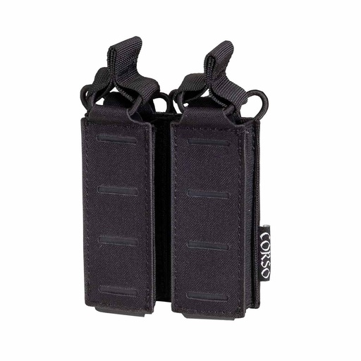 [CRS-040313-BK] POUCH CORSO CARGADOR PISTOLA DOUBLE DAGGER MK1 LASER NEGRO