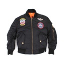 CAZADORA BOMBER IMMORTAL NIÑO PARCHES NEGRA