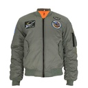 CAZADORA BOMBER IMMORTAL PARCHES VERDE
