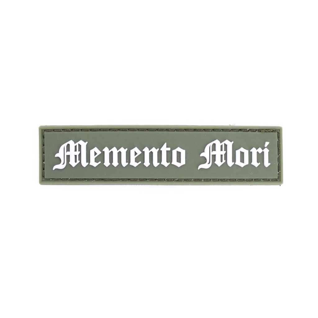 PARCHE IMMORTAL PVC 3D TIRA MEMENTO MORI VERDE