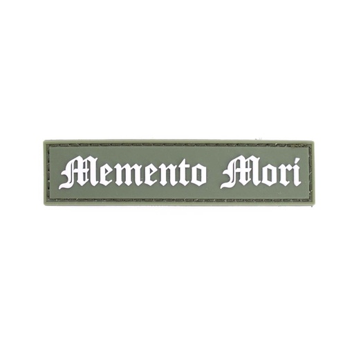 [IW-08299-OD] PARCHE IMMORTAL PVC 3D TIRA MEMENTO MORI VERDE
