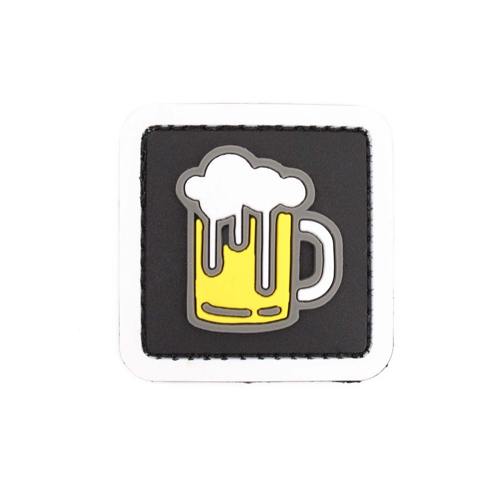 PARCHE IMMORTAL PVC 3D JARRA CERVEZA NEGRO