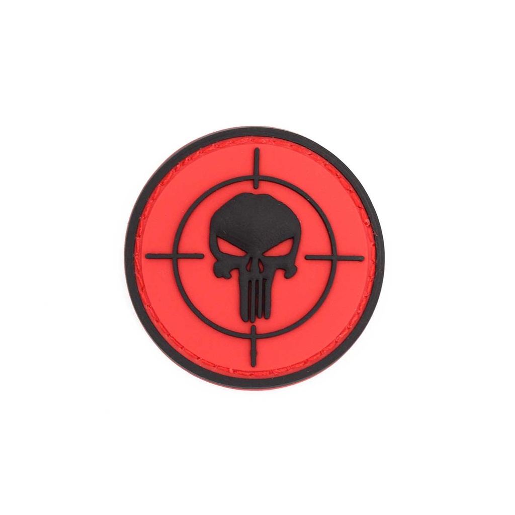 PARCHE IMMORTAL PVC 3D PUNISHER DIANA REDONDO PEQ. ROJO-NEGRO