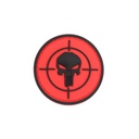 PARCHE IMMORTAL PVC 3D PUNISHER DIANA REDONDO PEQ. ROJO-NEGRO