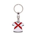 LLAVERO BORGOÑA CAMISETA BLANCO-ROJO
