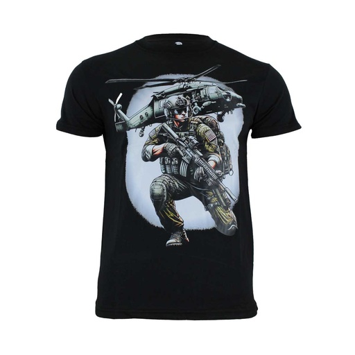 [IW-100860-S] CAMISETA IMMORTAL HELICOPTERO NEGRA (S)