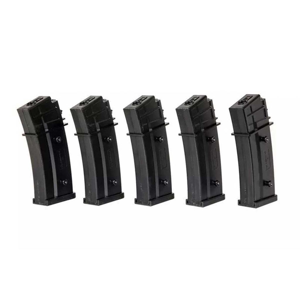 CARGADOR FUSIL SPECNA ARMS G36 120RDS 5PCS NEGRO