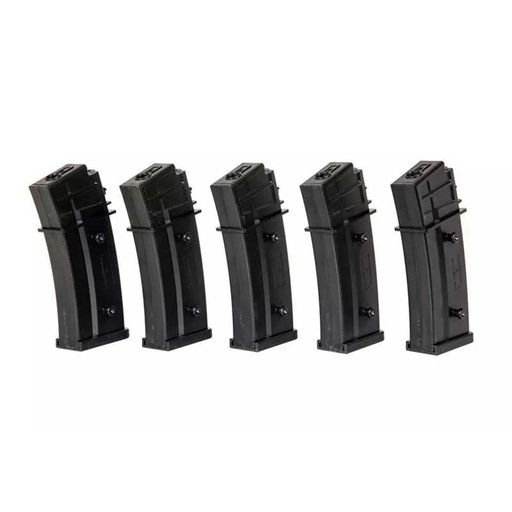 [SPE-05-025711-00] CARGADOR FUSIL SPECNA ARMS G36 120RDS 5PCS NEGRO