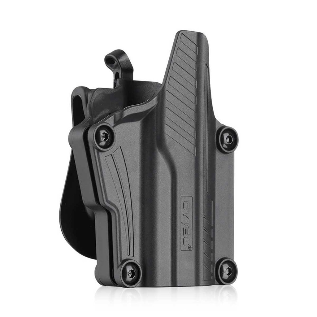 FUNDA PISTOLA RIGIDA CYTAC UNIVERSAL EXTRACCION RAPIDA NEGRA