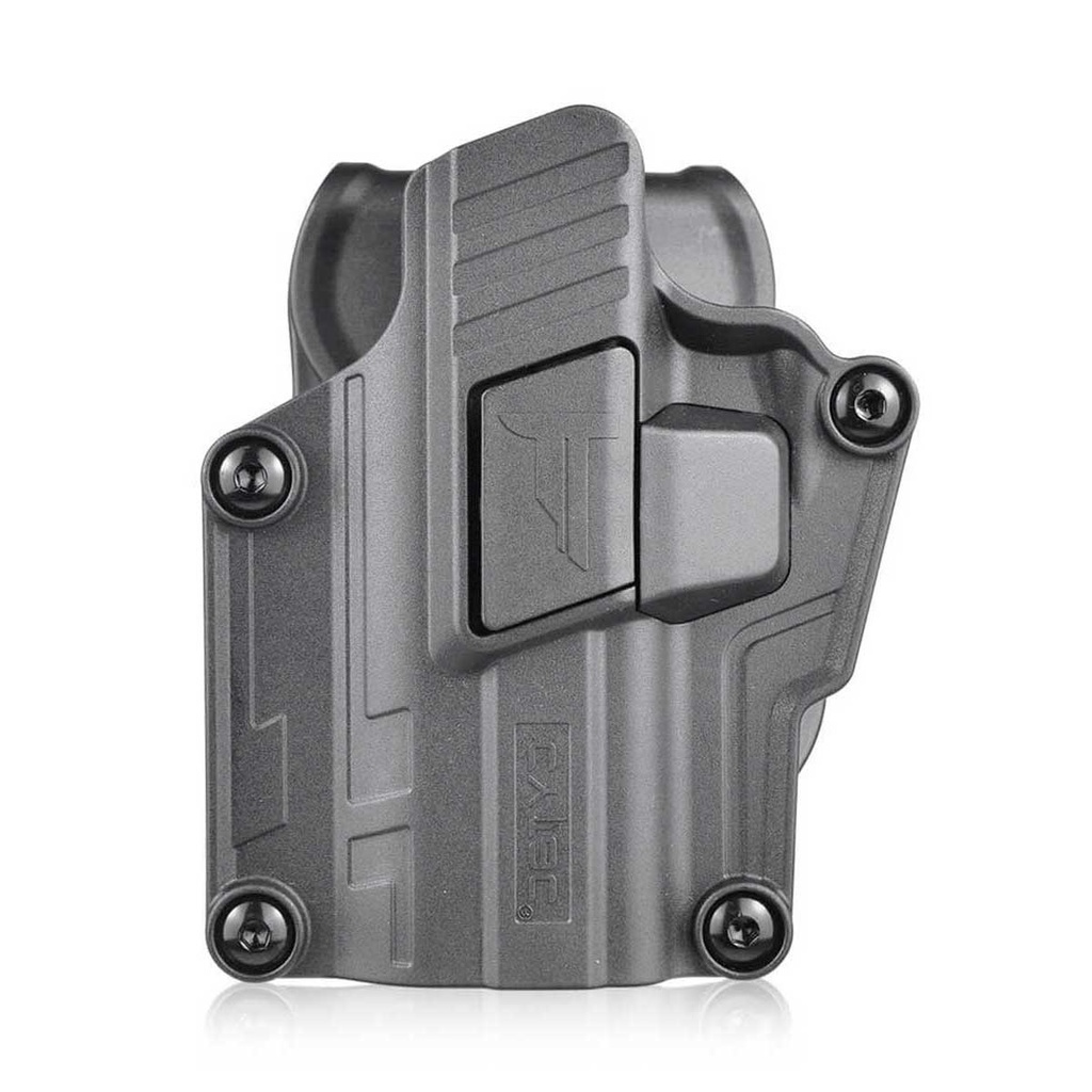 FUNDA PISTOLA RIGIDA CYTAC UNIVERSAL GEN 2 ZURDOS NEGRA