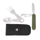 CUBIERTO MILITAR IMMORTAL NAVAJA C/FUNDA CORDURA NEGRO