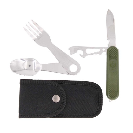 [IW-33036-BK] CUBIERTO MILITAR IMMORTAL NAVAJA C/FUNDA CORDURA NEGRO