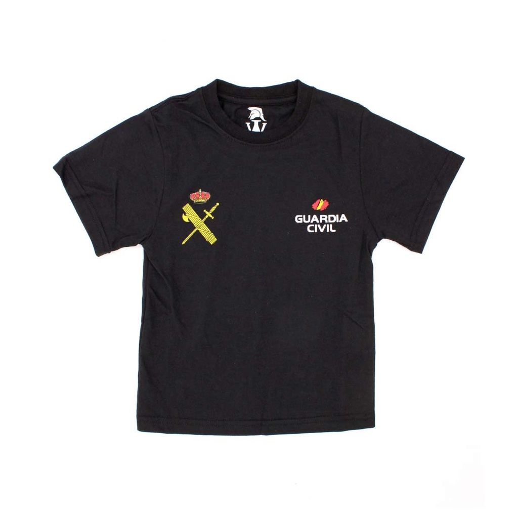 CAMISETA IMMORTAL GUARDIA CIVIL NIÑO NEGRA